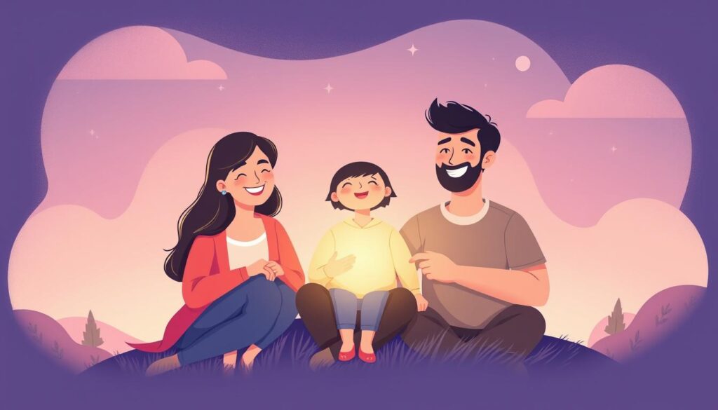 Image of a family secured with life insurance