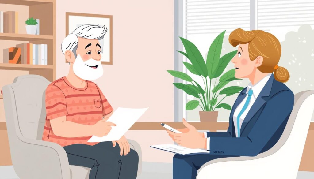 Image of a person with a pre-existing condition getting life insurance